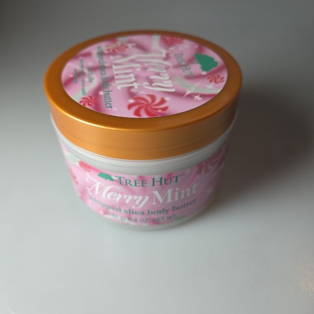 Tree Hut Merry Mint Whipped Shea Body‎ Butter, Long-Lasting Hydration for Soft,